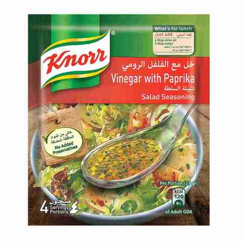 Knorr Salad Mixes Vinegar &amp; Paprika 10g 4 Sachets