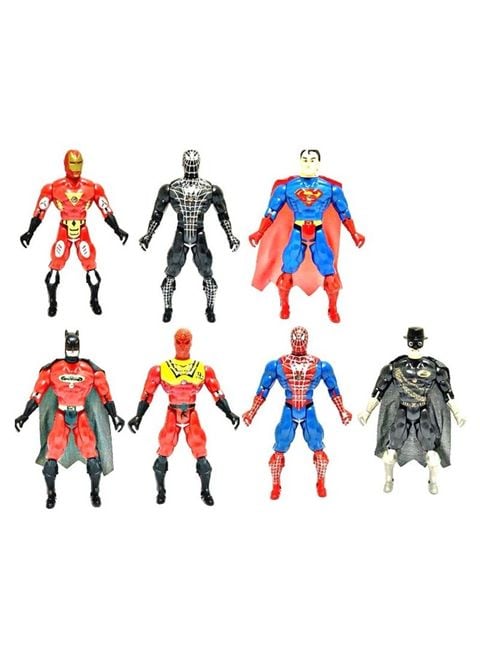 Buy Generic 7 Piece Super Hero Action Figure Set 54 4 X 5centimeter 