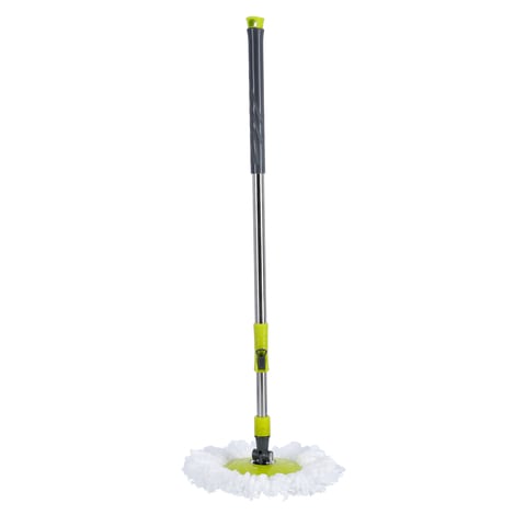 Royalford Rf7721 Proactive Mop - 360 Rotating Mop Plate, Long Handle, Durable Wheels, Ideal For All Types Of Flooring, Useful For Home, Commercial Buildings