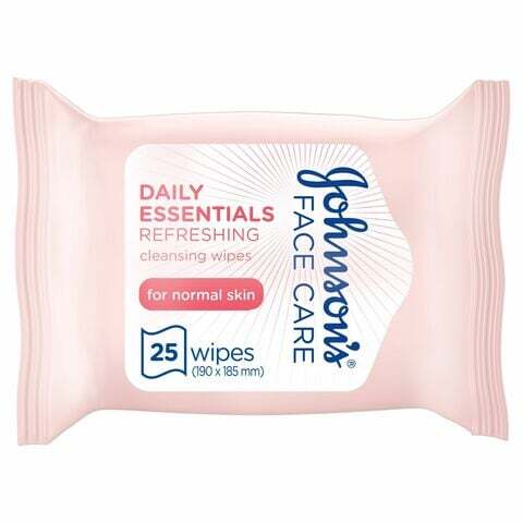 Buy JohnsonS Daily Essential Cleansing Wipes, Refreshing, Normal Skin - 25 Wipes in Kuwait