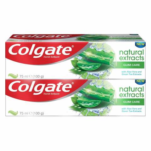 Colgate Natural Extracts Gum Care Toothpaste 75ml x Pack of 2