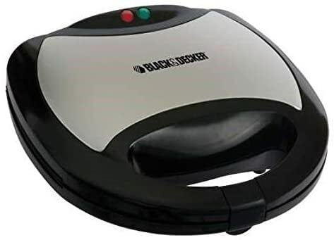 BLACK+DECKER 750W Sandwich Maker 2 Slot Non-Stick 3in1