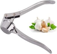 Anbane Stainless Steel Garlic Press, Press Crusher, Crush Garlic &amp; Ginger with Ease, Zinc Alloy Small Kitchen Utensils Gadgets, Easy to Use and Clean, Non-Slip Handle for Restaurant Home Kitchen