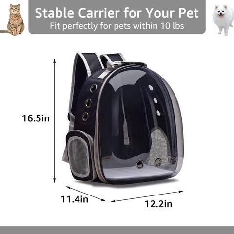Mdinc Transparent Cat Dog Pet Bag Pet Travel Shoulder Backpack For Small Cats Dogs, Outdoor Hiking Travel Case Carrier For Pets