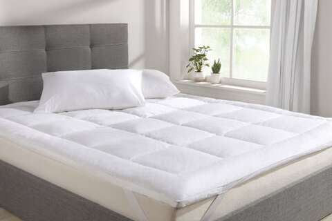 Mattress Topper 180x210 cm, 500GSM Soft Dacron Sheet Filling with Microfiber Outer