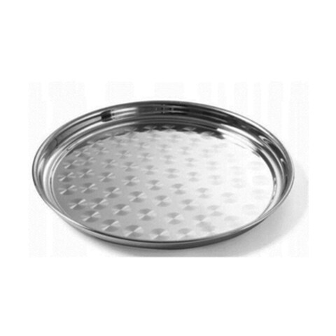 Heavy Stainless Steel Dishware Safe 555 Round Tray Size 65 Cm Original Made In India Multiple Use Easy To Clean