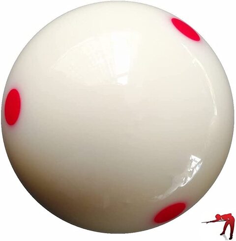 YALLA HomeGym AAA-Grade PRO Cup Standard Pool-Billiard Cue Ball with 6 Dots