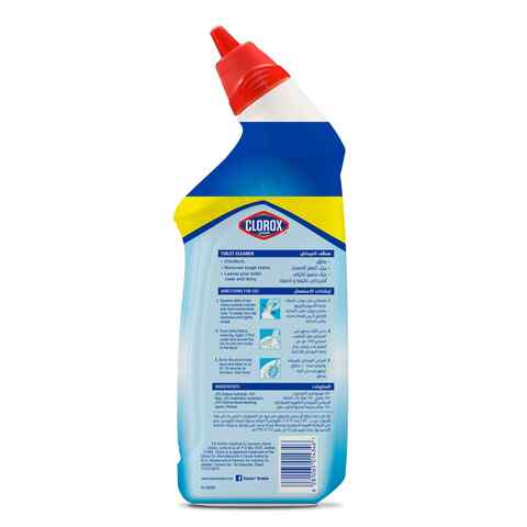 Clorox Toilet Cleaner Original Scent Disinfecting Toilet Bowl Cleaner with Bleach Kills Germs and Removes Stains 709ml