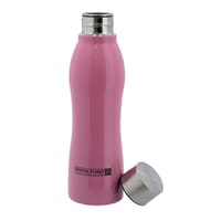 Royalford 750ml Stainless Steel Sports Water Bottle - Reusable Water Bottle Wide Mouth With Hanging Clip (Green)