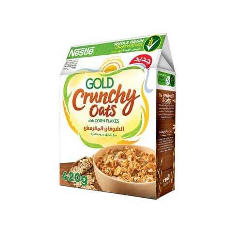 Buy Nestle Gold Crunchy Oats Corn Flakes 420g in Kuwait