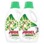 اشتري Ariel Power Gel Laundry Detergent Clean And Fresh 2.8L Pack of 2 في الامارات