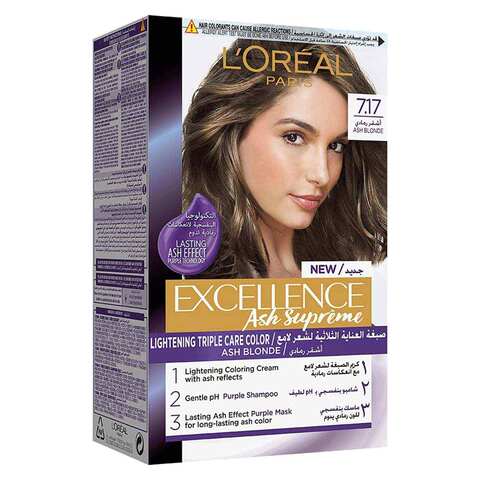 Buy L'Oreal Paris Excellence Ash Supreme Hair Color  Ash Blonde  Online - Shop Beauty & Personal Care on Carrefour Egypt
