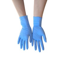 Generic-100PCS Disposable Nitrile Gloves Hand-Protection Dishwashing Kitchen Garden Home Cleaning Gloves