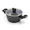 Korkmaz Nora Granite Stainless Steel Casserole Pot 28X13.7, Non-Stick Coating With Scratch Resistance And Eco-Friendly Technology