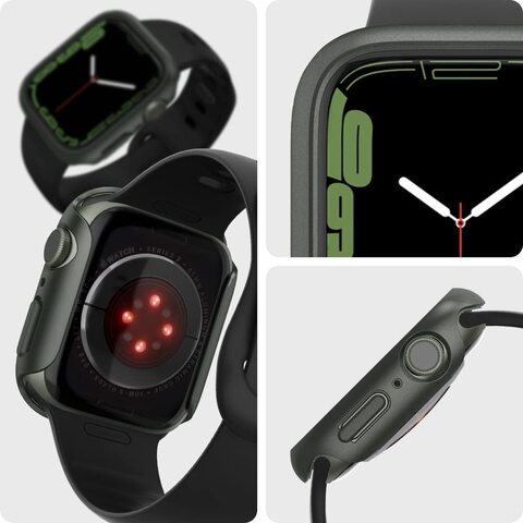 Spigen Thin Fit designed for Apple Watch Series 7 (45mm) Case Cover - Military Green