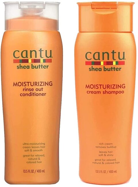 اشتري Cantu Moisturizing Cream Shampoo 13.5 oz  Moisturizing Rinse Out Conditioner 13.5 oz في الامارات