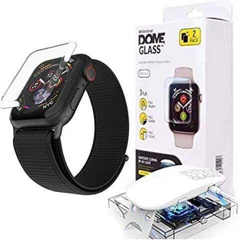 White Stone Apple Watch Series 6 (40 Mm) Tempered Glass Screen Protector