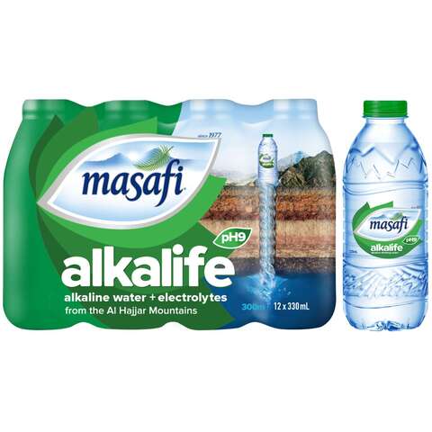 Masafi Alkalife Alkaline Water 330ml Pack of 12
