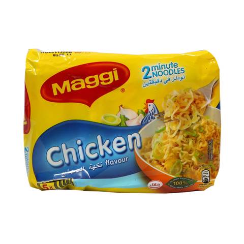 Maggi 2 Minutes Noodles Chicken 77g (Pack of 5) Online | Carrefour Qatar