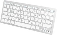 Ntech Ultra Thin Wireless Bluetooth Keyboard For Ios/Android/Windows And Other Bluetooth EnabLED Devices (White)