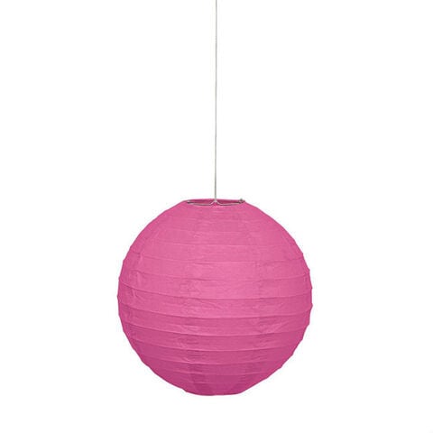 Round Hot Pink Lantern