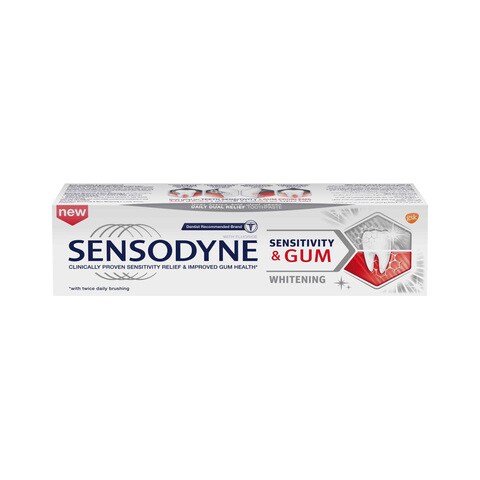 Sensodyne Sensitivity &amp; Gum Whitening for Sensitive Teeth &amp; improved Gum Health 75ml