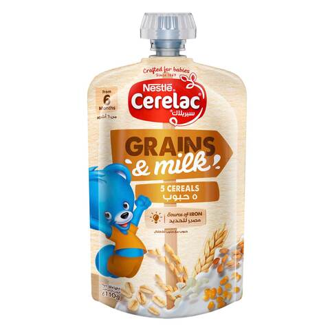 Nestle Cerelac Grains And Milk Cereals 110g