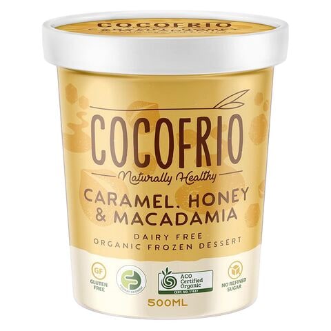 Cocofrio Caramel Honey Macadamia Dairy-Free Organic Frozen Dessert ...
