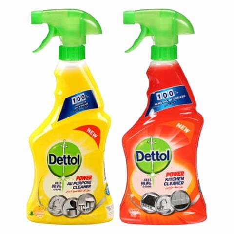Dettol Antiseptic Lemon 500ml + Dettol Kitchen Cleaner 500ml