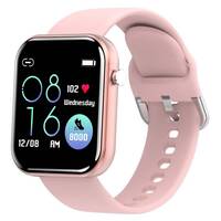 Full Touch Screen Bluetooth And Heart Tracker Smart watch Pink