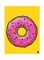 Donut Metal Plate Poster Multicolour 15x20centimeter