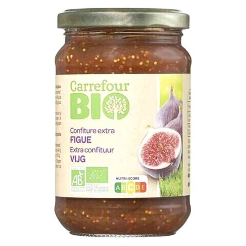 Buy Carrefour Bio Extra Fig Jam 360g in UAE