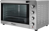 Super General 100 Liter Stainless Steel Electric Oven, Rotisserie-Grill, Convection-Oven, Thermostat, Timer, SGEO-101-TRC, Black/Silver, 76 X 50 X 47 cm, 1 Year Warranty