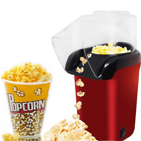 Decdeal - Electric Corn Popcorn Maker Machine 1200W Fast Hot Air Mini Popcorn Popper With Top Cover Snack Popcorn Maker for Home Family Party No Oil Needed