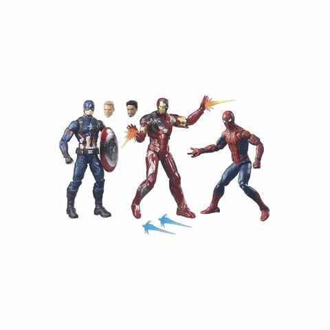 Hasbro Marvel Legends Captain America Civil War Figure Multicolour 6inch Pack of 3