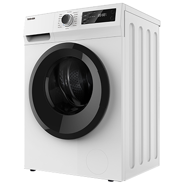 Toshiba - Front Loading Washer 8 Kg 1200 RPM White Color 15 Minutes Quick Wash