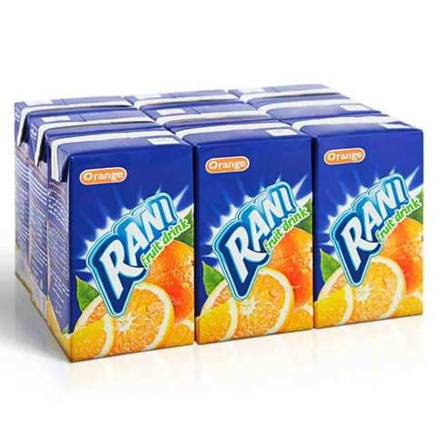 Rani Juice Orange Flavor 200 Ml 9 Pieces