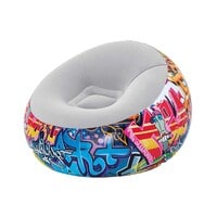 Bestway Graffiti Soft Top Inflatable Airchair Multicolour 112x112x66cm