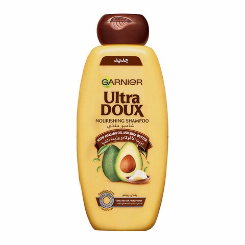 Buy Garnier Ultra Doux Nourishing Shampoo With Avocado Oil And Shea Butter White 600ml in Saudi Arabia