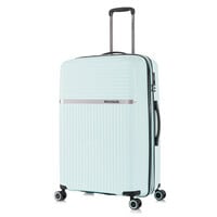 Cabinpro Hard Case Large Checked Luggage Trolley For Unisex Polypropylene Lightweight 4 Double Wheeled Suitcase With Built In TSA Type Lock Travel Bag CP002 Mint