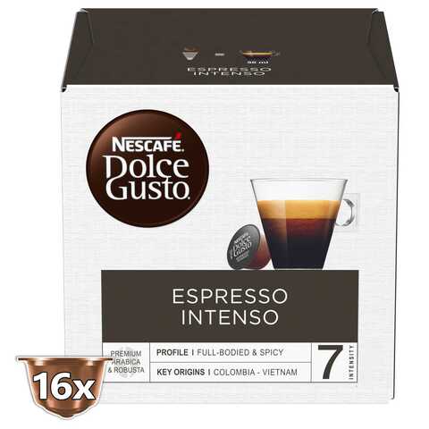 Nescafe Dolce Gusto Espresso Intenso Coffee Capsules 128g