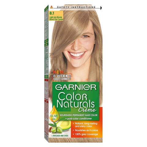 Buy Garnier Color Naturals Hair Color - Light Ash Blonde Online - Shop  Beauty & Personal Care on Carrefour Egypt