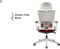 KIKO Chair, Ergonomic Folding Design, Premium Office &amp; Computer Chair by Navodesk (RED)