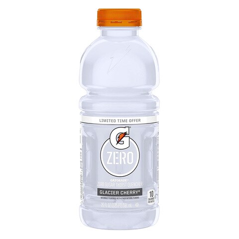 Gatorade Energy Drink Zero Sugar Thirst Quencher Glacier Cherry 591ml