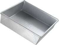 USA Pan Bakeware Cake Pan, Nonstick &amp; Quick Release Coating, Made in the USA from Aluminized Steel 9-Inch 1130BW