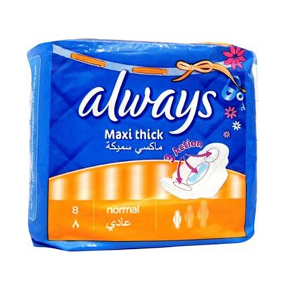 Always Maxi Thick Sanitary Pads Normal 10 Count