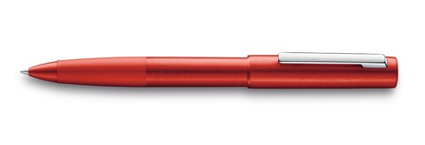 LAMY Aion Roller Ball Pen Red, Medium Black Refill M63
