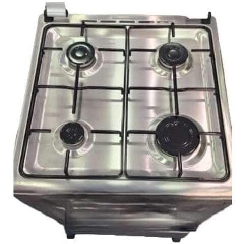 Akai Freestanding Cooker 50x55Cm with 4 Burner, Full Safety CRMA505SC Silver