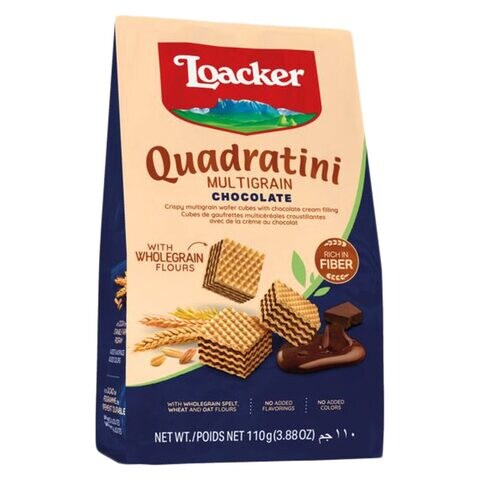 Loacker Quadritini Multigrain Chocolate Wafer 110g
