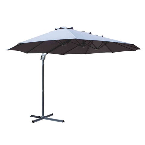 Mychoice Offset Umbrella Grey 4.2x2.7m